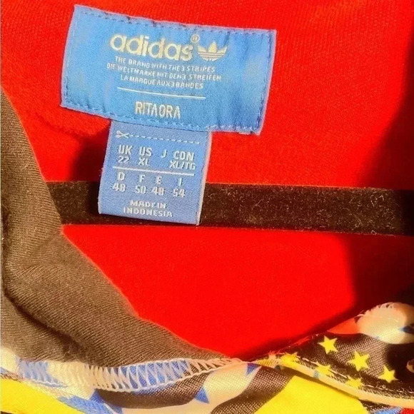 Adidas x Rita Ora collector multicolored  trendy athleisure casual crop hoodie S - Picture 4 of 5